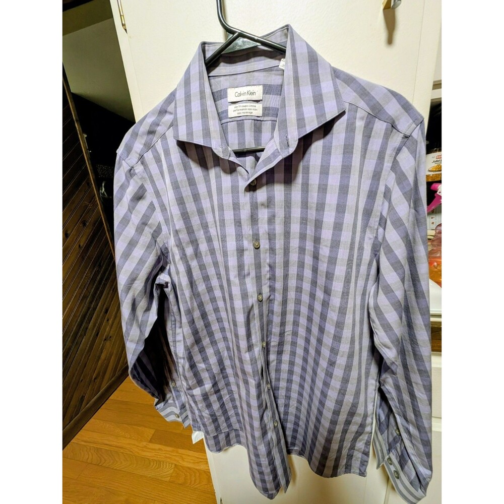 Calvin Klein Men's Button-up Shirt Slim Fit Size 16